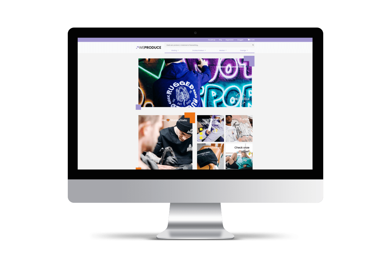 We product home page